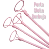 1 Porta Globo Burbuja Rosa 40cm