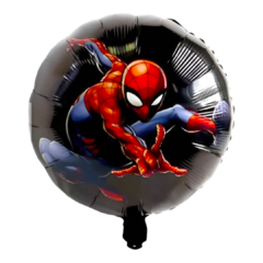 Globo Spiderman-hombre araña Negro y Celeste