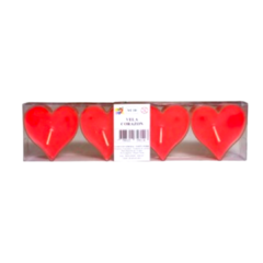 4 Velas corazon