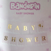 Banderin Baby shower Rosa
