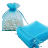 10 bolsas de Organza Turquesa 7x10