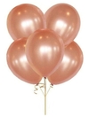 10 globos perlados Rosa Gold