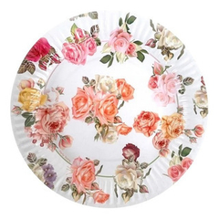 6 Platos Vintage Flores - comprar online