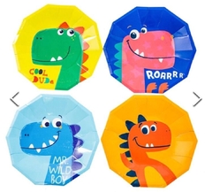 8 platos Dinosaurios