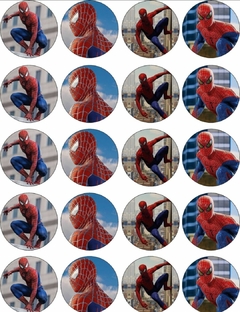 Plancha de 20 calcos del Hombre Araña - spiderman