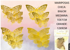 6 Mariposas 3D tamaños variados - tienda online