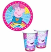 10 platos o 10 Vasos de Peppa Ping