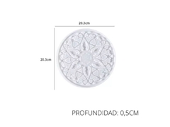 Molde silicona de Mandala de 20cm Corazones - comprar online