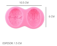 Mini molde de Medio Huevo de Pascuas de silicona - comprar online