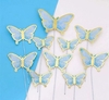 12 toppers de Mariposas tamaños variado Celeste - comprar online