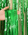 Cortina Metalizada verde