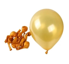 10 Globos Dorados de 10" latex