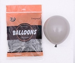 25 Globos de latex Gris de 12"