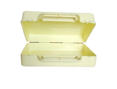 Valijita plastica Amarilla pastel - comprar online