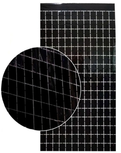 Cortina square Negra metalizada (cuadraditos)