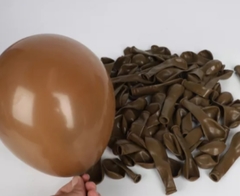 10 globos tonos Marrones latex intenso - comprar online