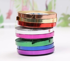 Cinta Ribbon Metalizada Verde 10mts - comprar online