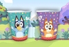 8 Vasos Perrito Bluey de polipapel