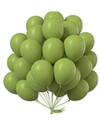 10 globos de 12" Verde Palta