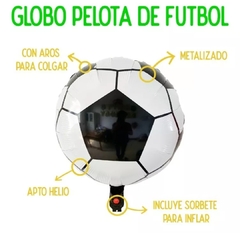 Globo Pelota de 45cm Blanco y Negro - comprar online