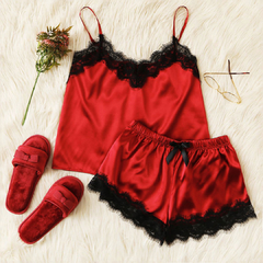 pijamas sexis de mujer color rojo