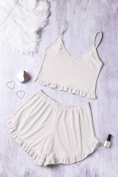 Pijama Lux Blanco - comprar online