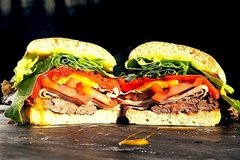 Sandwich de churrasquito de cuadril