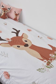 Bambi - (acolchado + chichonera + 3 almohadones) - Lilo, pá lilo