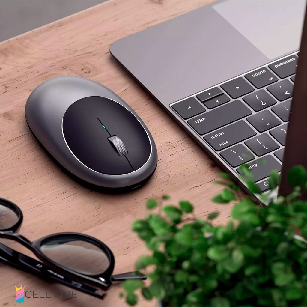 Ratón inalámbrico Bluetooth recargable para MacBook Pro, ratón inalámbrico  Bluetooth para ordenador y portátil, Negro