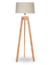 Lámpara de pie 1192 trípode madera con pantalla
