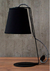 Velador Kinu en hierro con pantalla y cable textil - Apto LED