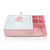 Organizador Multiuso com Espelho Jacki Design - Rosa-Branco (Cód. AHX2097) - comprar online