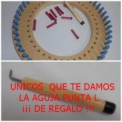 Telar Bastidor Circular Redondo Regulable 22 Y 28cm (2 En 1)+ AGUJA PUNTA L DE REGALO!! en internet
