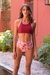 bikini crop top bordo