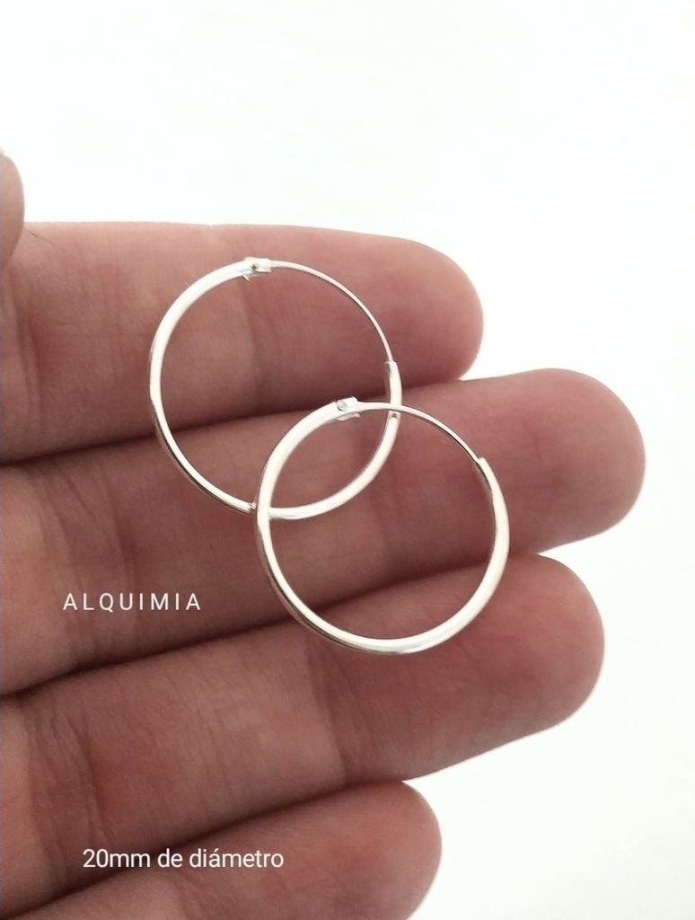 ARGOLLAS finas 7 par 20mm de diametro A.112