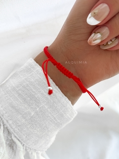 PULSERA MACRAMÉ CON OJITO TURCO - PLATA 925–P.044 - comprar online