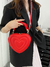 Bolsa crossover con diseño de corazón color rojo en internet