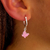 ARGOLLAS SHINY MARIPOSA PINK 3.2CM - comprar online