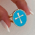 ANILLO CROSS TURQUESA