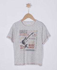 REMERA WALT GRIS MELANGE LC