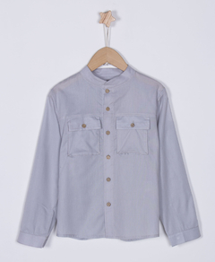 CAMISA BURTOM GRIS