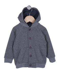 CAMPERA LAPACHO GRIS MELANGE OSCURO