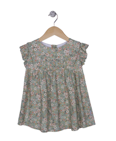 BLUSA ALDA GREEN BOUQUET