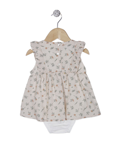 BODY VESTIDO MARCELLA NUDE LITTLE FLOWERS - comprar online