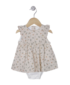 BODY VESTIDO MARCELLA NUDE LITTLE FLOWERS