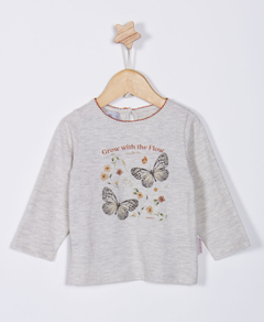 REMERA DALVA GRIS MELANGE