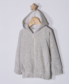 CAMPERA NILZA GRIS MELANGE - comprar online