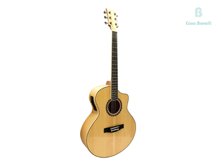 QAG-41JFT NAT2 QTE Guitarra Electro Acústica con Corte Color Natural