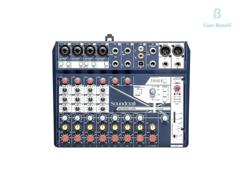 NOTEPAD 12FX Soundcraft Consola de Mezcla de 12 Canales y Eq