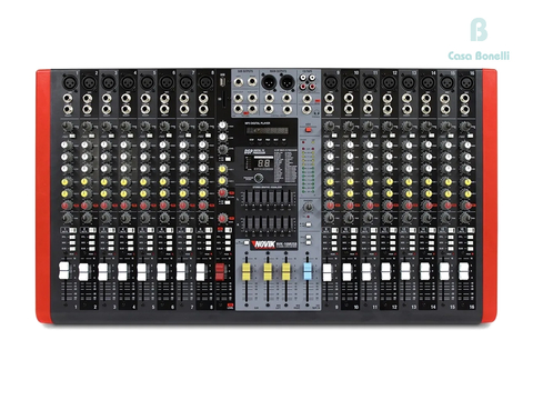 NVK 16M Novik Consola Mixer 16 Canales Usb & SD & Phantom